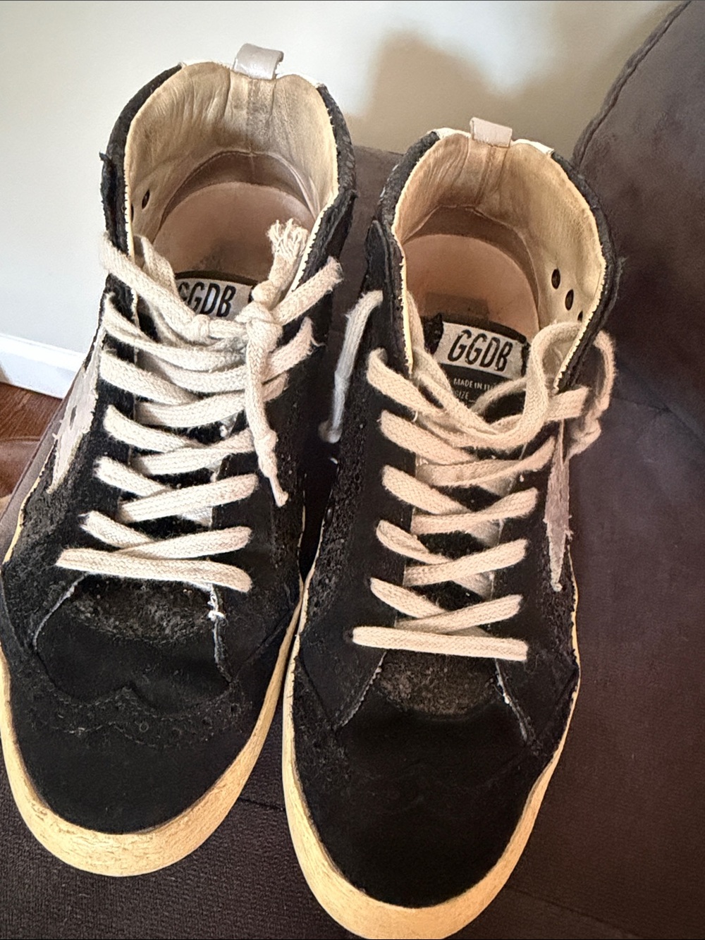 Golden Goose Black Suede Midstar Sneakers